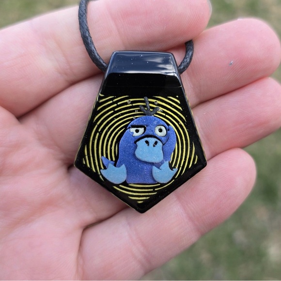 Pokemon Psyduck Black and Blue Necklace - Picture 5 of 5